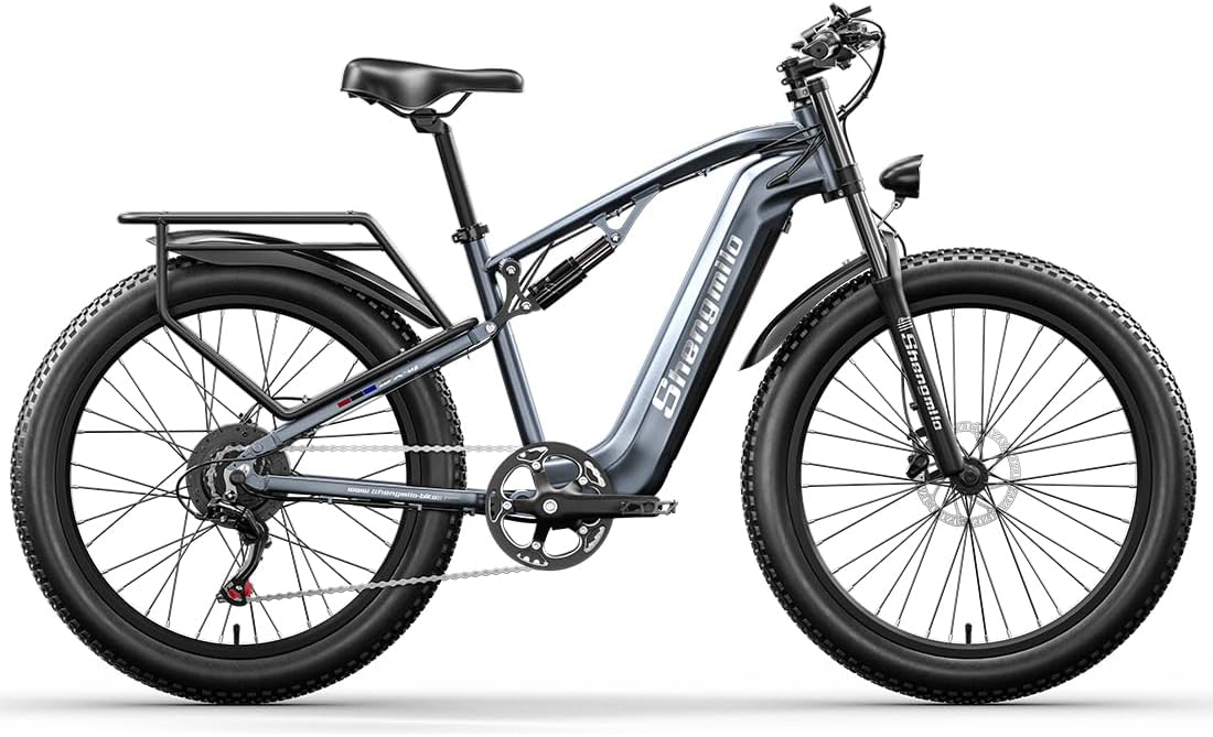 26" Electric Mountain Bike, BAFANG Motor, Detachable 48V17.5AH High Capacity Lithium Battery