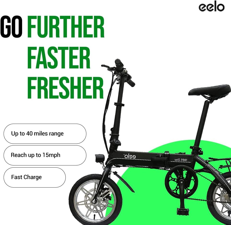 eelo 1885 14" Folding Electric Bike for Adults
