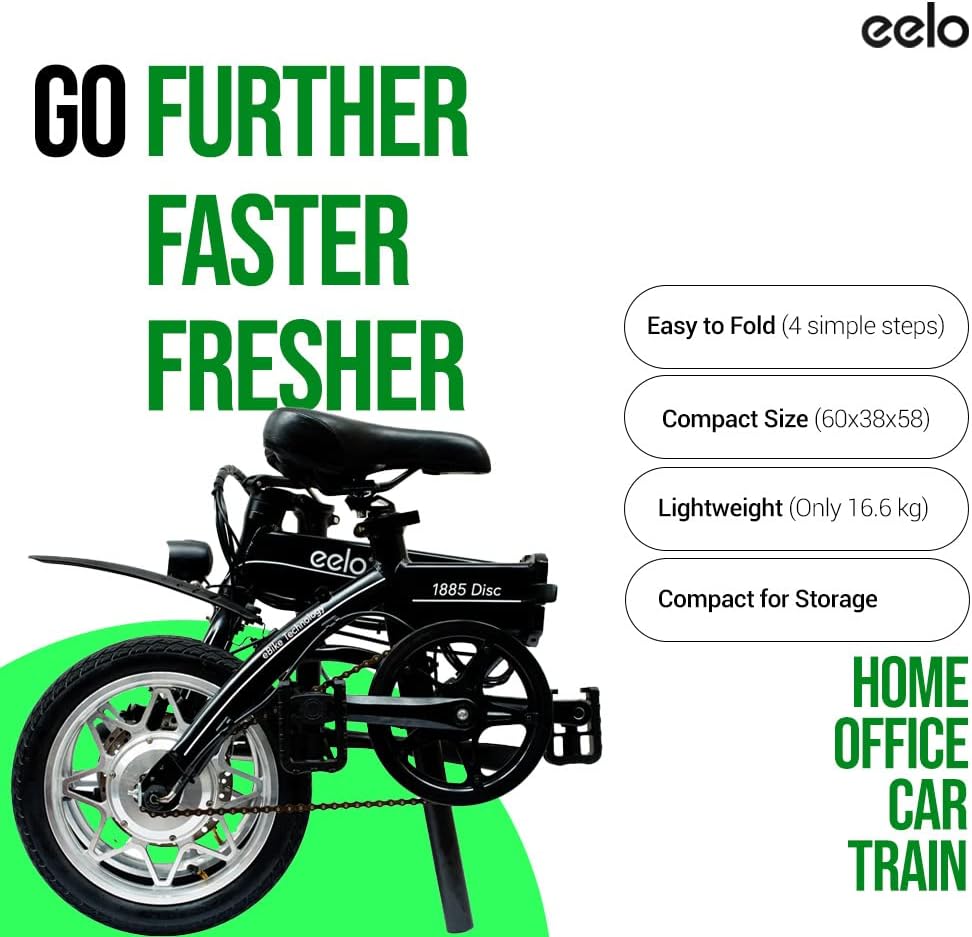 eelo 1885 14" Folding Electric Bike for Adults