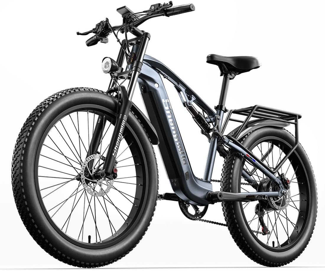 26" Electric Mountain Bike, BAFANG Motor, Detachable 48V17.5AH High Capacity Lithium Battery