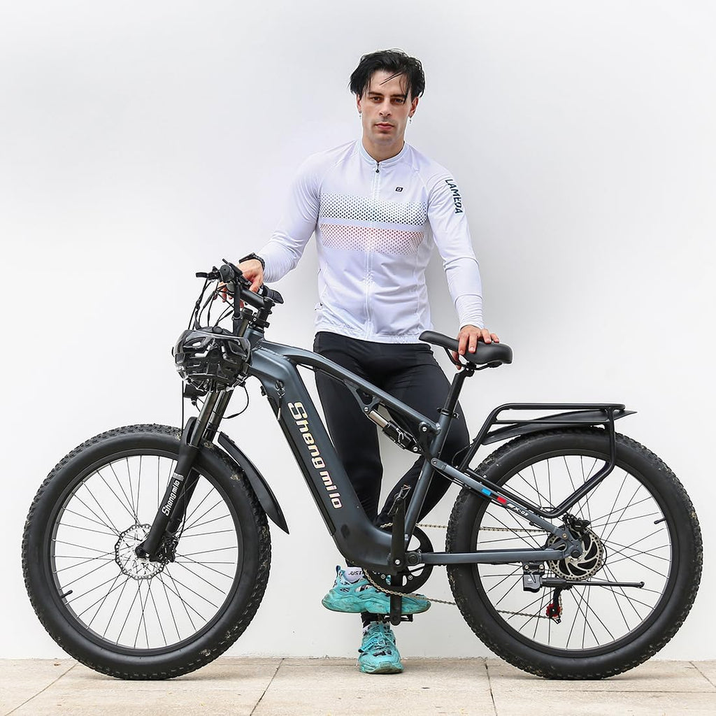 26" Electric Mountain Bike, BAFANG Motor, Detachable 48V17.5AH High Capacity Lithium Battery