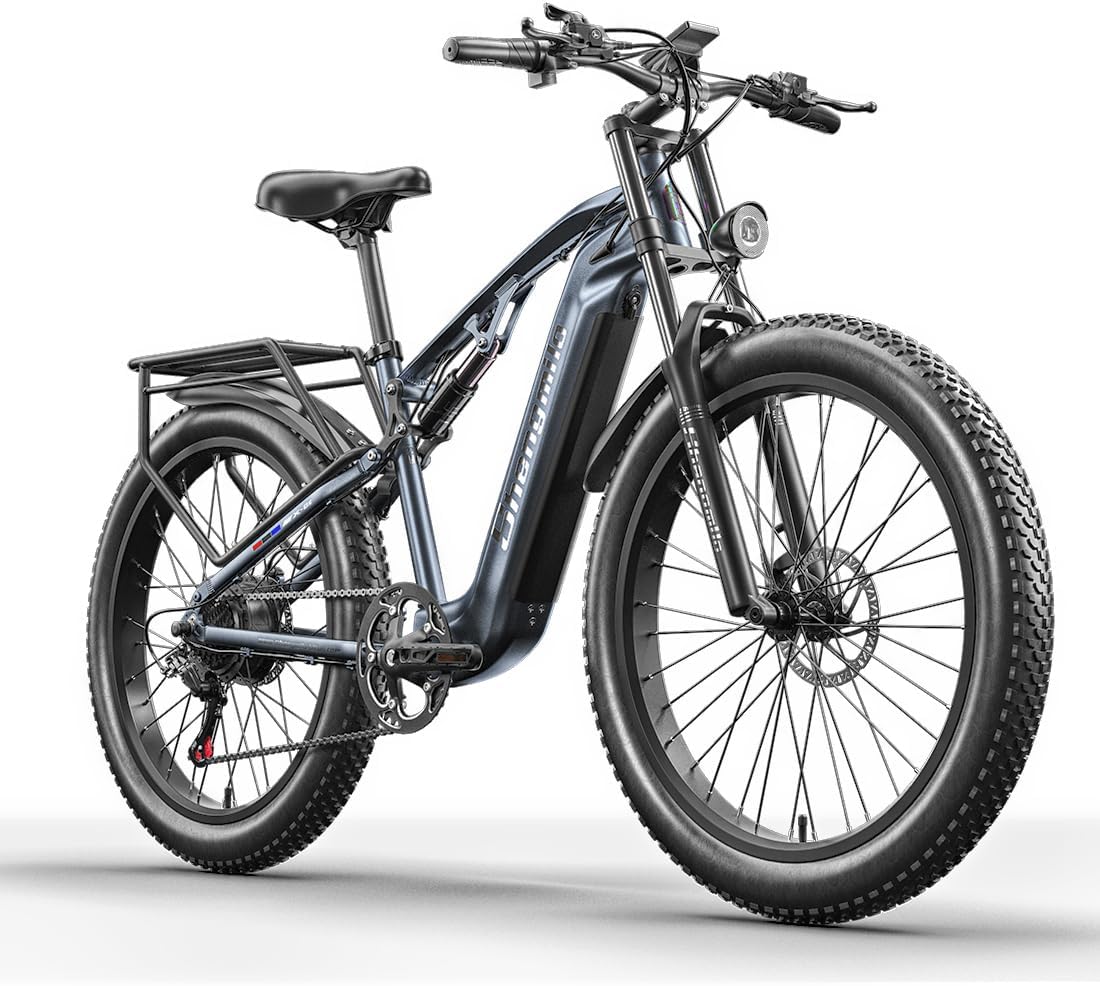 26" Electric Mountain Bike, BAFANG Motor, Detachable 48V17.5AH High Capacity Lithium Battery