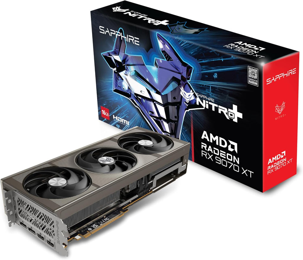 Sapphire 11348-01-20G Nitro+ AMD Radeon™ RX 9070 XT Gaming OC Graphics Card with 16GB GDDR6