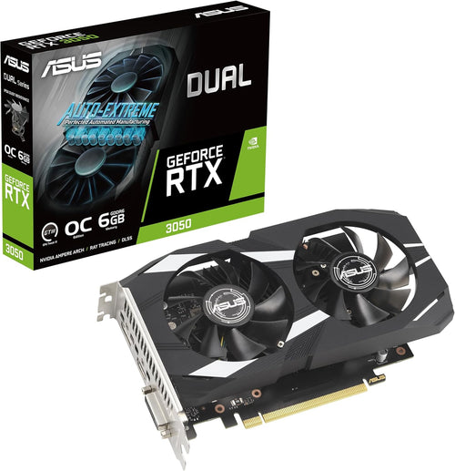 ASUS Dual NVIDIA GeForce RTX 3050 6GB GDDR6 OC Edition Gaming Graphics Card