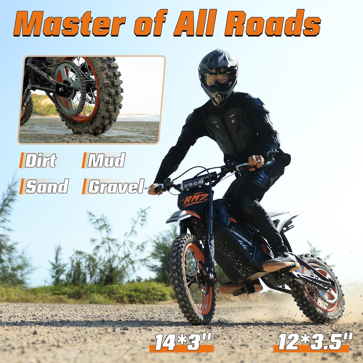 RM7 Electric Dirt Bike for Adults & Teens
